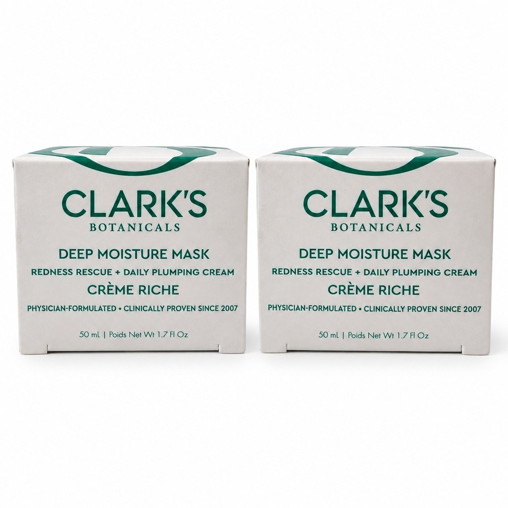 Clark's Botanicals Deep Moisture Mask Redness Rescue Plumping Cream 50ml 1.7oz